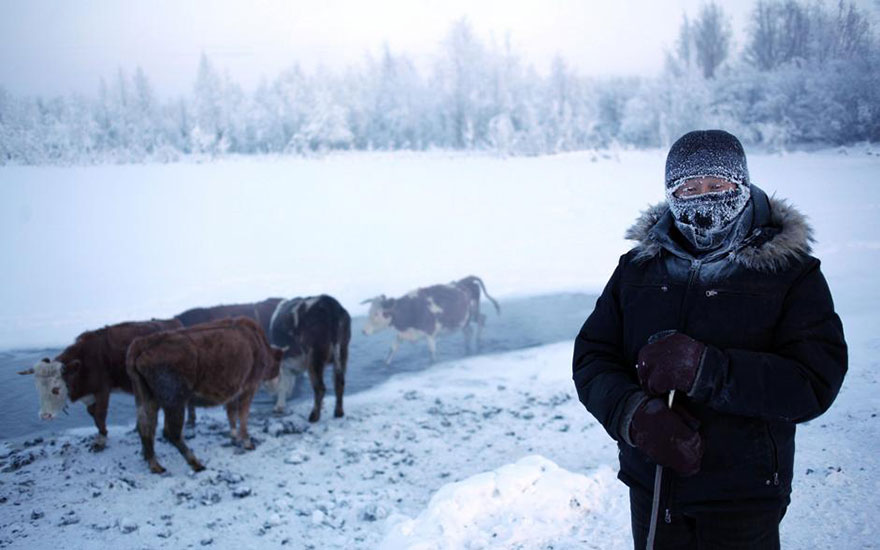 dünyanın en soğuk köyü rusya